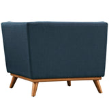 Engage Upholstered Fabric Corner Chair by Lefancy