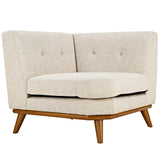 Engage Upholstered Fabric Corner Chair by Lefancy