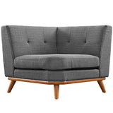 Engage Upholstered Fabric Corner Chair by Lefancy