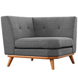 Engage Upholstered Fabric Corner Chair by Lefancy