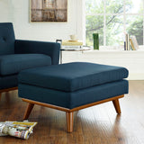Engage Upholstered Fabric Ottoman by Lefancy