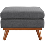 Engage Upholstered Fabric Ottoman by Lefancy