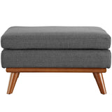 Engage Upholstered Fabric Ottoman by Lefancy