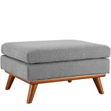 Engage Upholstered Fabric Ottoman by Lefancy