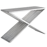 Press Stainless Steel Console Table by Lefancy