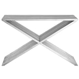 Press Stainless Steel Console Table by Lefancy