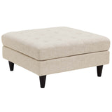 Empress Upholstered Fabric Large Ottoman by Lefancy