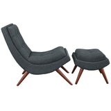 Ramp Upholstered Fabric Lounge Chair Set by Lefancy