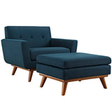 Engage 2 Piece Armchair and Ottoman by Lefancy