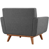 Engage 2 Piece Armchair and Ottoman by Lefancy