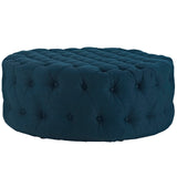 Amour Upholstered Fabric Ottoman by Lefancy