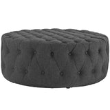 Amour Upholstered Fabric Ottoman by Lefancy