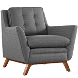 Beguile Upholstered Fabric Living Room Set Set of 2 by Lefancy