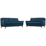 Beguile Upholstered Fabric Living Room Set Set of 2 by Lefancy