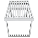 Sauna 5' Stainless Steel Bench by Lefancy
