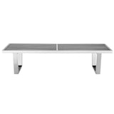 Sauna 5' Stainless Steel Bench by Lefancy