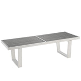 Sauna 4' Stainless Steel Bench by Lefancy