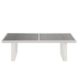 Sauna 4' Stainless Steel Bench by Lefancy