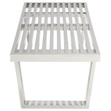 Sauna 4' Stainless Steel Bench by Lefancy
