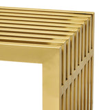 Gridiron Large Stainless Steel Bench by Lefancy