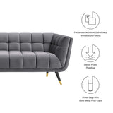 Adept Performance Velvet Sofa by Lefancy