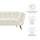 Adept Performance Velvet Sofa by Lefancy