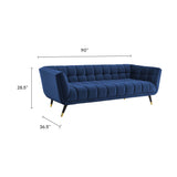 Adept Performance Velvet Sofa by Lefancy