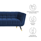 Adept Performance Velvet Sofa by Lefancy