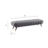 Adept Performance Velvet Bench by Lefancy