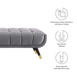 Adept Performance Velvet Bench by Lefancy