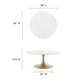 Lippa 36" Round Wood Coffee Table by Lefancy