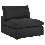 Commix Down Filled Overstuffed Armless Chair by Lefancy