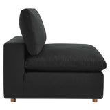 Commix Down Filled Overstuffed Armless Chair by Lefancy