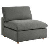 Commix Down Filled Overstuffed Armless Chair by Lefancy