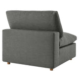 Commix Down Filled Overstuffed Armless Chair by Lefancy