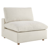 Commix Down Filled Overstuffed Armless Chair by Lefancy