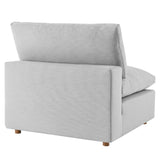 Commix Down Filled Overstuffed Armless Chair by Lefancy