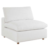 Commix Down Filled Overstuffed Armless Chair by Lefancy