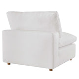 Commix Down Filled Overstuffed Armless Chair by Lefancy