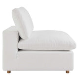 Commix Down Filled Overstuffed Armless Chair by Lefancy