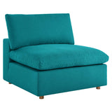 Commix Down Filled Overstuffed Armless Chair by Lefancy