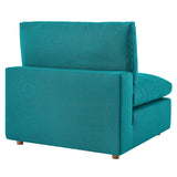 Commix Down Filled Overstuffed Armless Chair by Lefancy