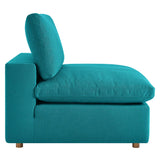 Commix Down Filled Overstuffed Armless Chair by Lefancy