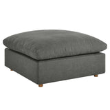 Commix Down Filled Overstuffed Ottoman by Lefancy