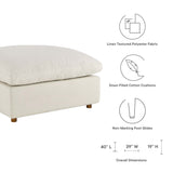 Commix Down Filled Overstuffed Ottoman by Lefancy