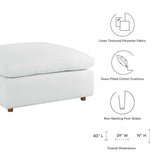 Commix Down Filled Overstuffed Ottoman by Lefancy
