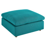 Commix Down Filled Overstuffed Ottoman by Lefancy