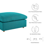 Commix Down Filled Overstuffed Ottoman by Lefancy