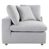 Commix Down Filled Overstuffed Corner Chair by Lefancy