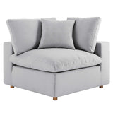 Commix 2 Piece Down Filled Overstuffed Sectional Sofa Set by Lefancy